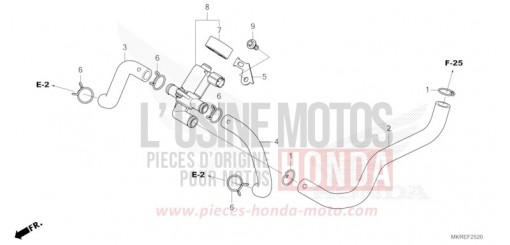 VALVE COMMANDE INJECTION D'AIR CBR1000SPR de 2024